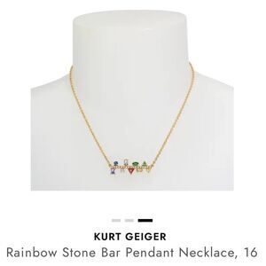 Kurt Geiger stone bar necklace
